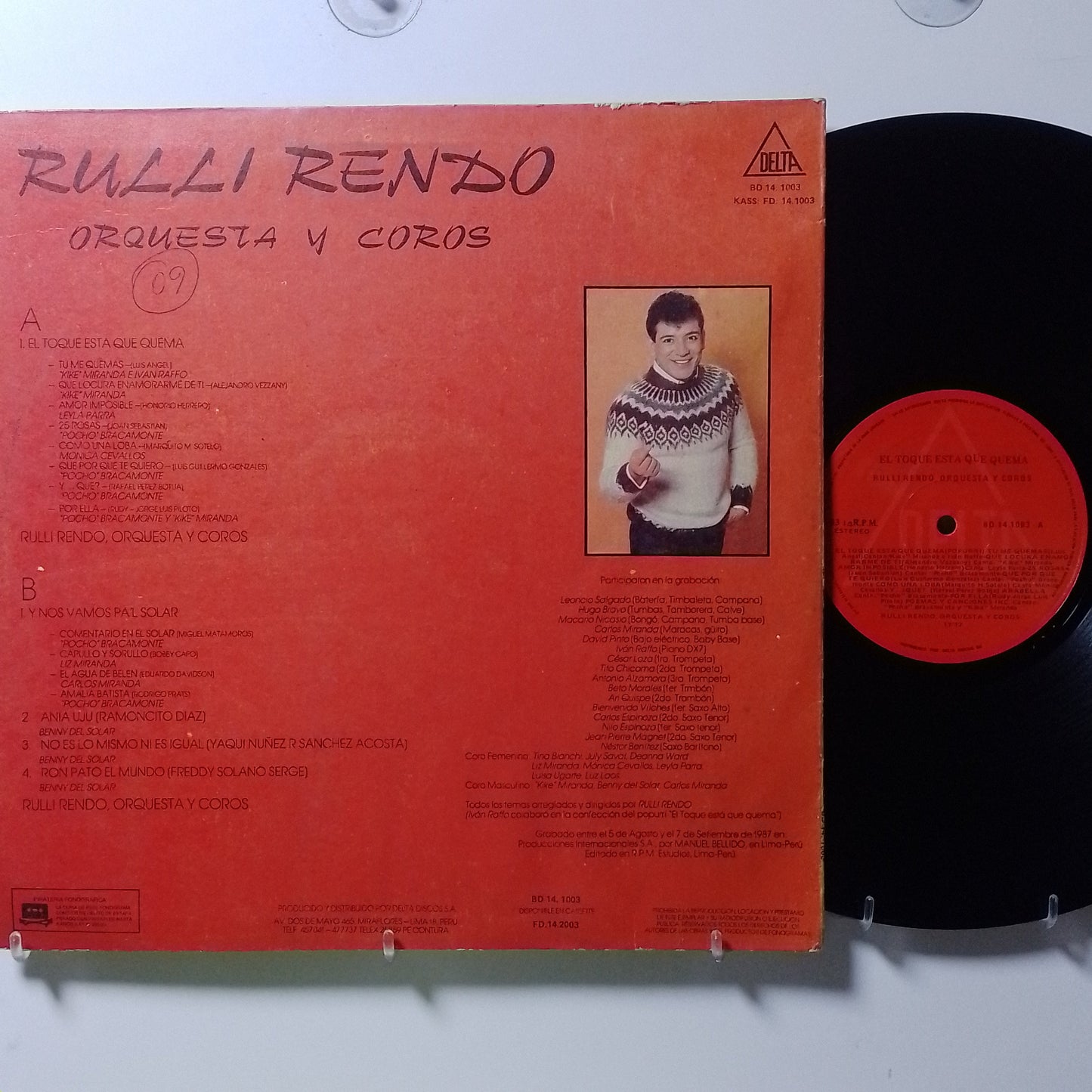 lp Rulli Rendo El Toque Esta Que Quema made peru 1987 salsa