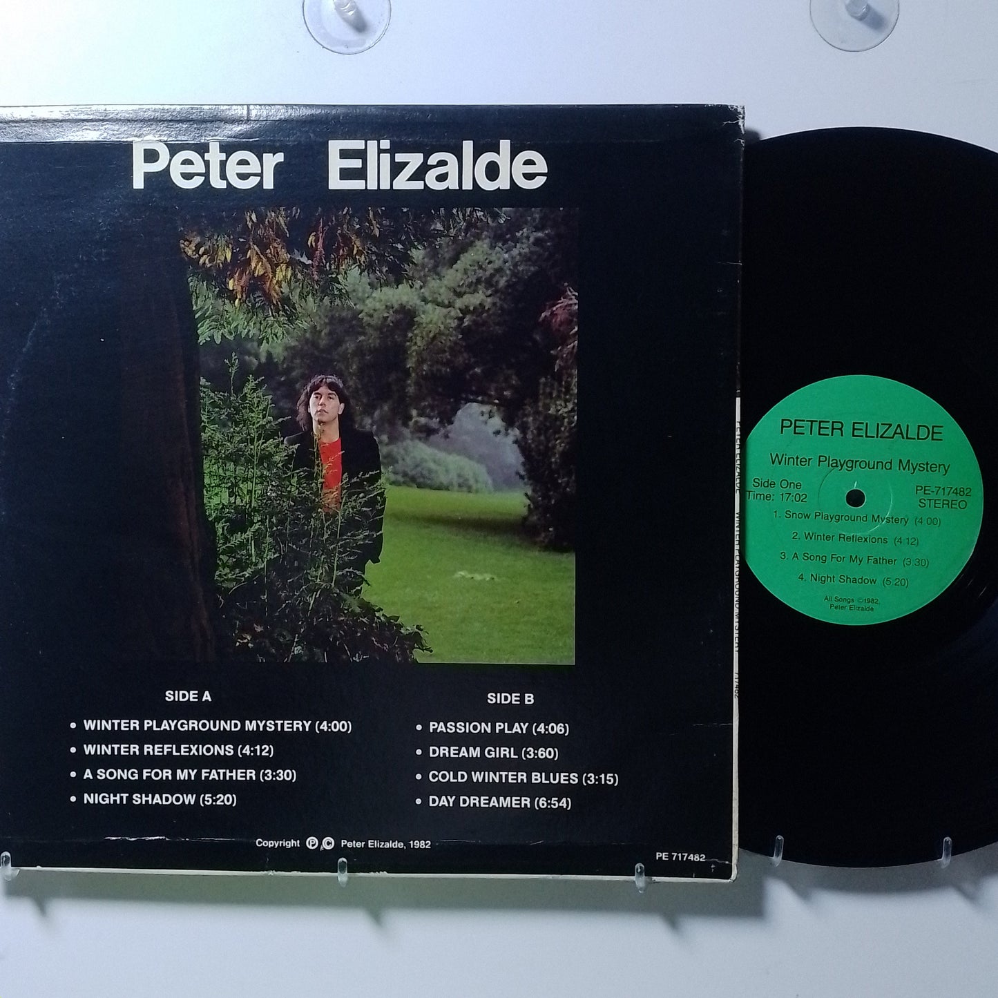 lp peter elizalde winter playground mystery made usa 1982 con insert rock