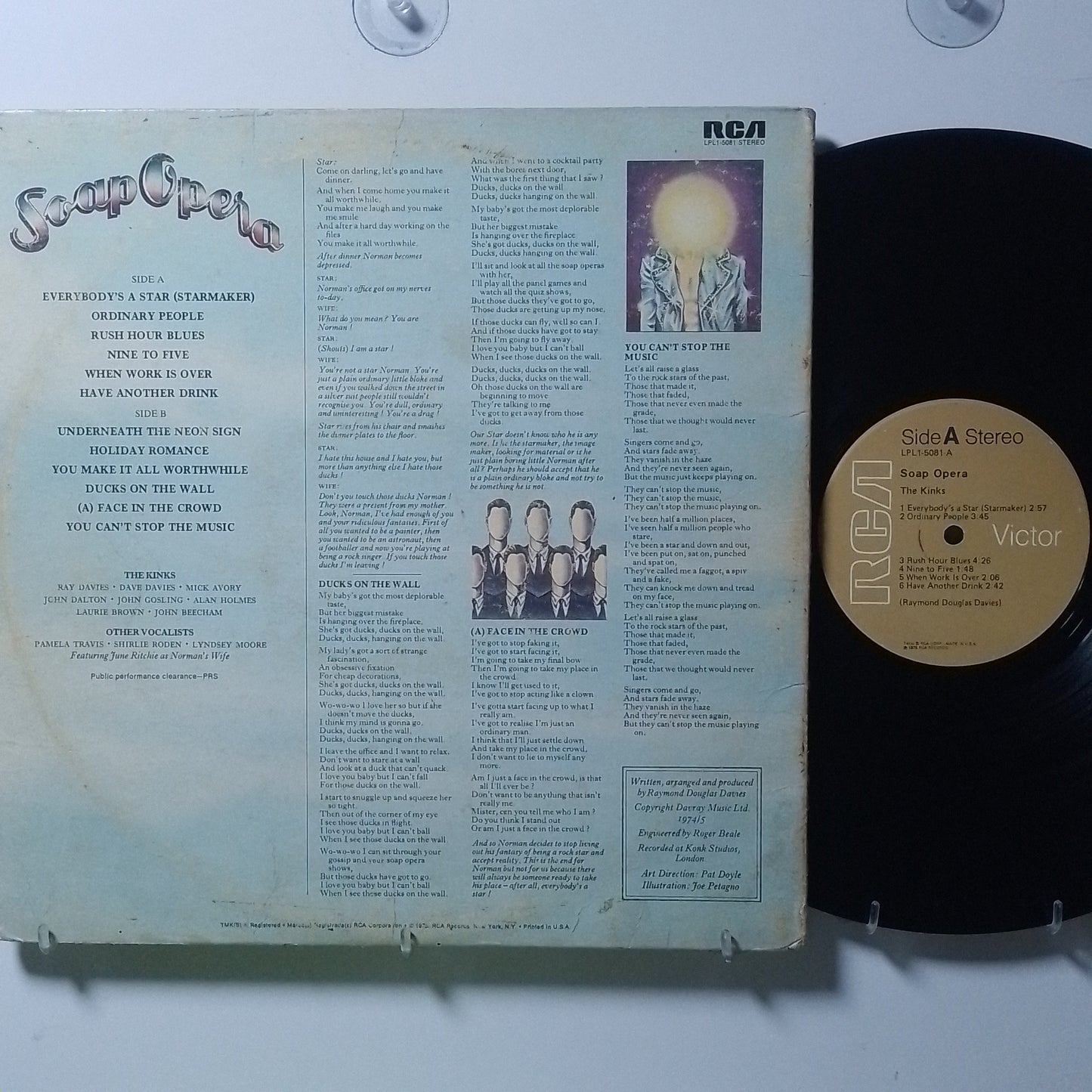 lp the kinks soap opera made usa 1975 rock