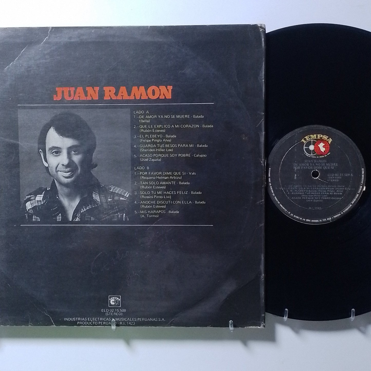 lp juan ramon de amor ya nadie se muere por favor dime que si made peru 1977 latin pop
