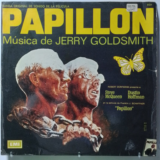 lp papillon jerry goldsmith banda original de sonido de la pelicula made argentina 1974 soundtrack