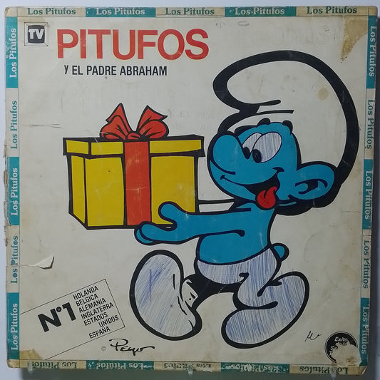 lp Los Pitufos Felicidades Con los Pitufos made argentina 1985 infantil