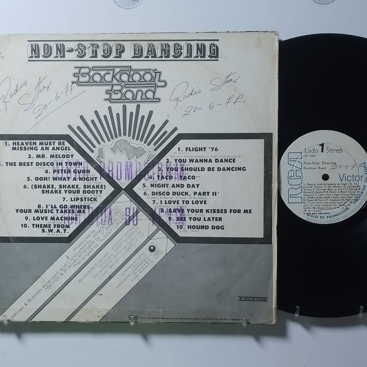 lp backdoor band non stop dancing made peru 1976 soul disco