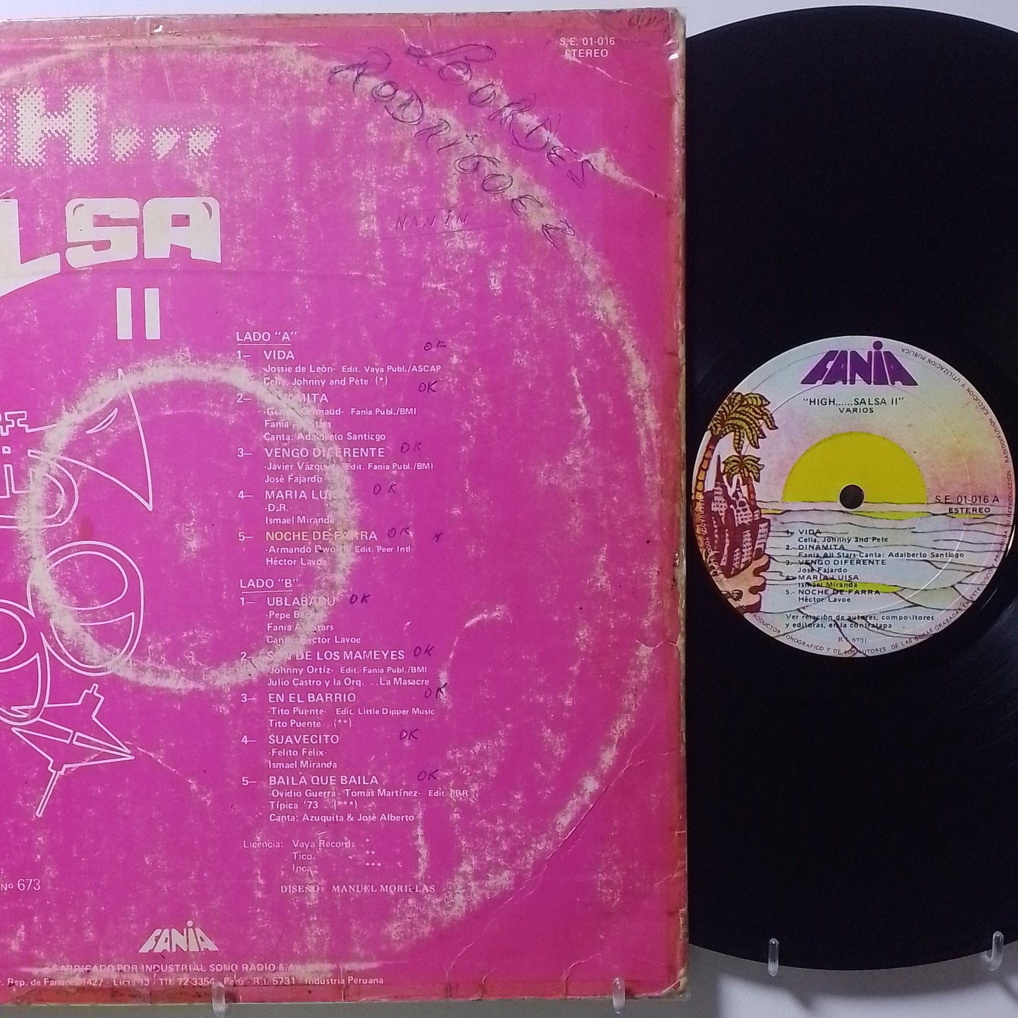lp High Salsa II Hector Lavoe Ismael Miranda Fania All Stars varios made peru 1980 salsa
