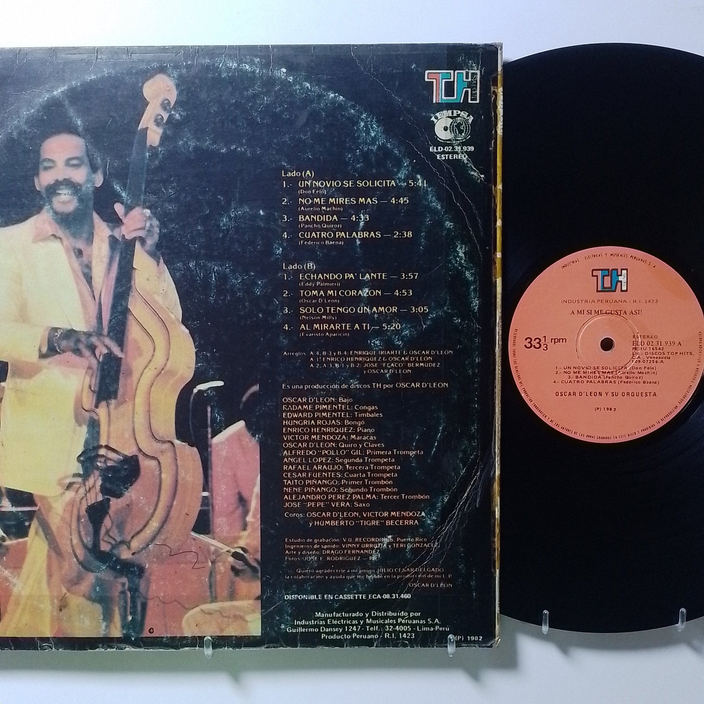 lp oscar d leon a mi si me gusta asi made peru 1981 salsa