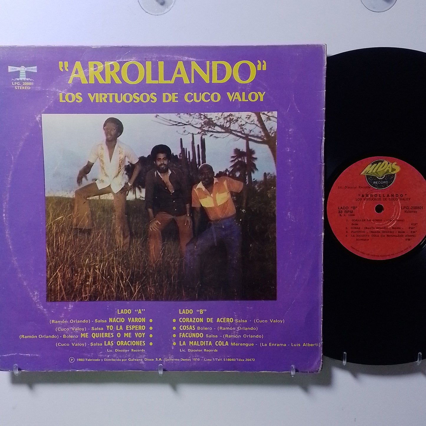 lp los virtuosos arrollando made peru 1979 salsa