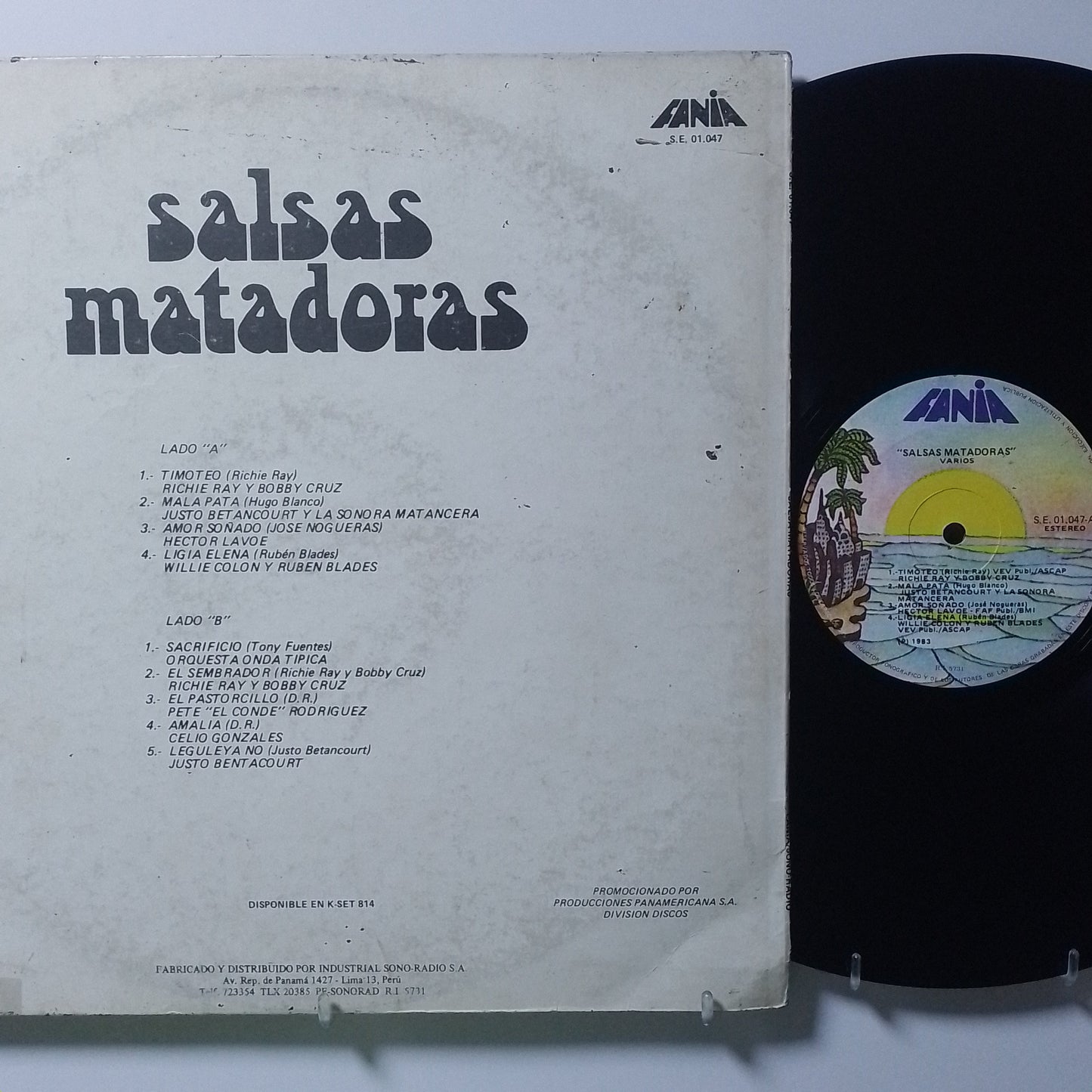 lp Salsas Matadoras Hector Lavoe Richie Ray Y Bobby Cruz Willie Colon Y Ruben Blades varios made peru 1983 salsa
