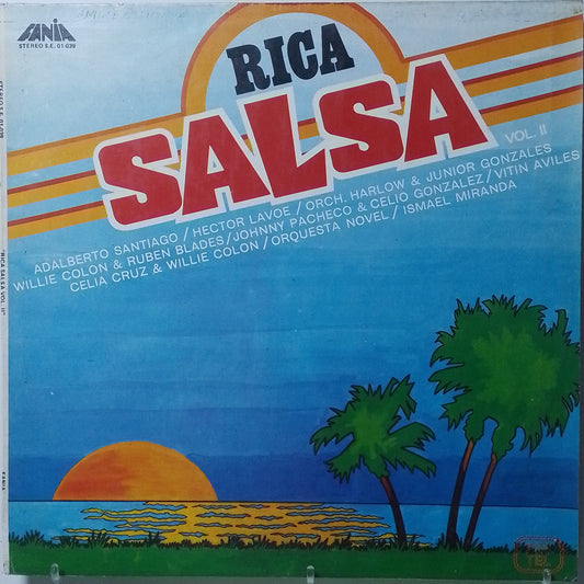 lp Rica Salsa Vol 2 Hector Lavoe Willie Colón Ruben Blades Johnny Pacheco varios made peru 1981 salsa