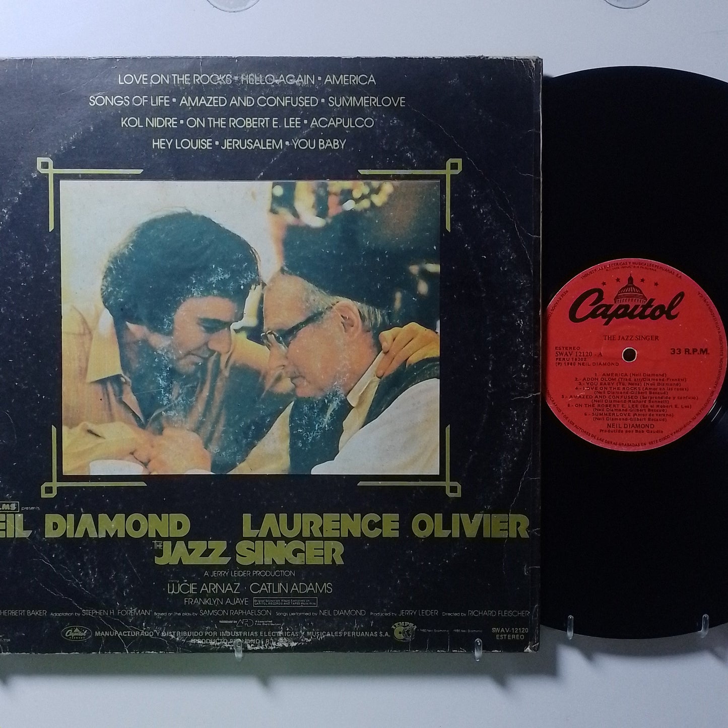 lp neil diamond the jazz singer original songs from the motion picture made peru 1980 gatefold pop soundtrack