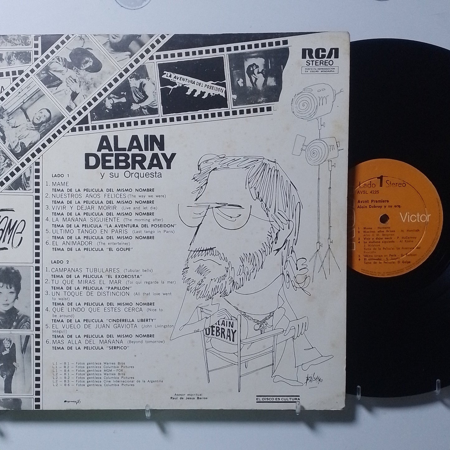 lp alain debray and his orchestra avant premiere made peru 1974 pop