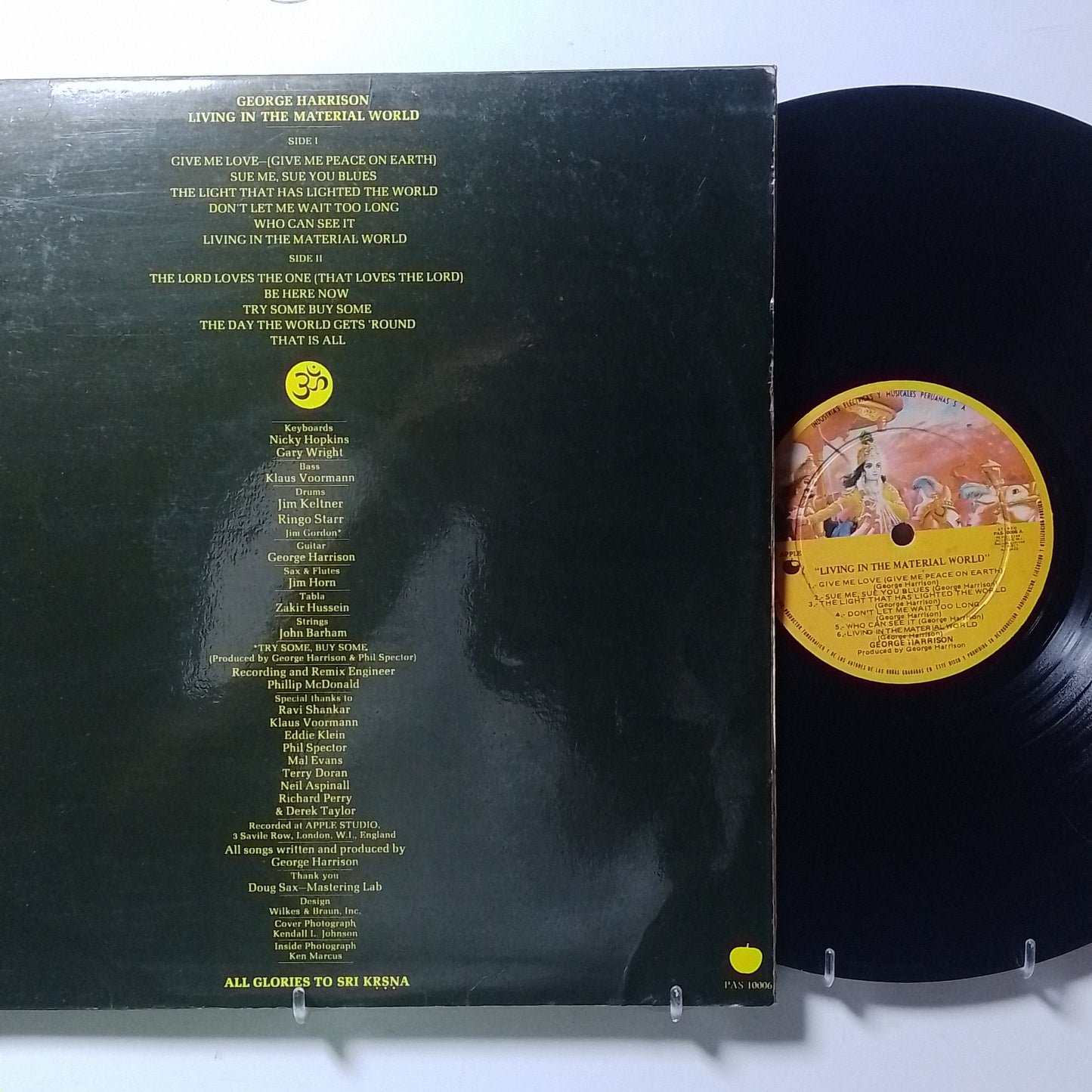 lp george harrison living in the material world made peru 1973 rock