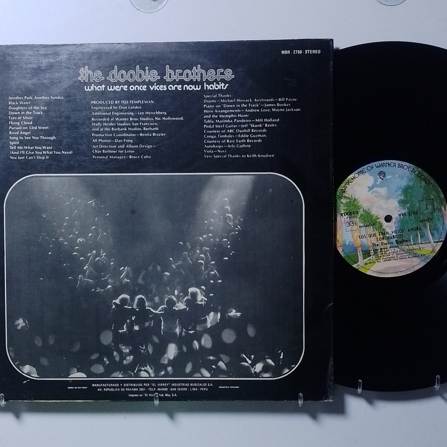 lp the doobie brothers what were once vices are now habits made peru 1974 rock