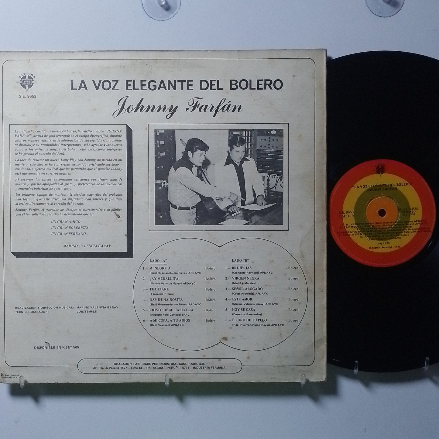 lp johnny farfan la voz elegante del bolero made peru 1979 latin bolero