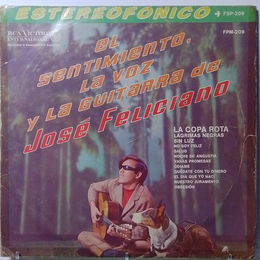 lp jose feliciano el sentimiento la voz y la guitarra de jose feliciano made peru 1968 latin balada