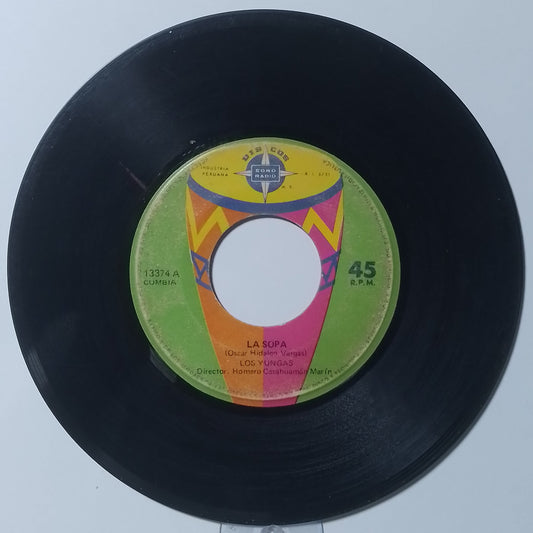 single 7" Los Yungas La Sopa / El Saco Largo made Peru 1974 cumbia