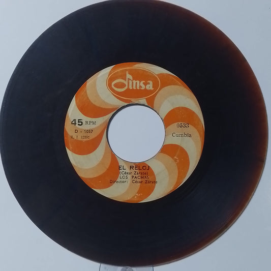 single 7" Los Pachas El Reloj / Bailando Con El Topo made Peru 1970 cumbia