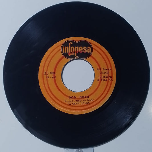 single 7" El Gran Combo de Puerto Rico Le Dicen Papa / Don Goyo made Peru 1971 salsa