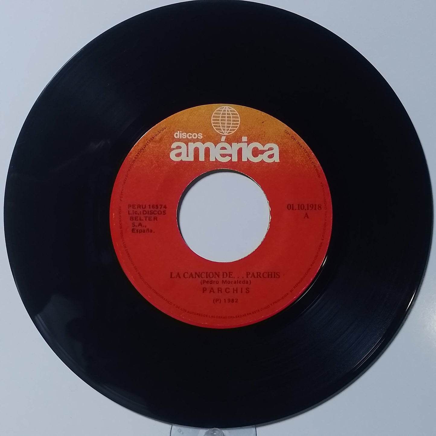 single 7" Parchis La Cancion de Parchis / Vamos a Bailar made peru 1980 infantil