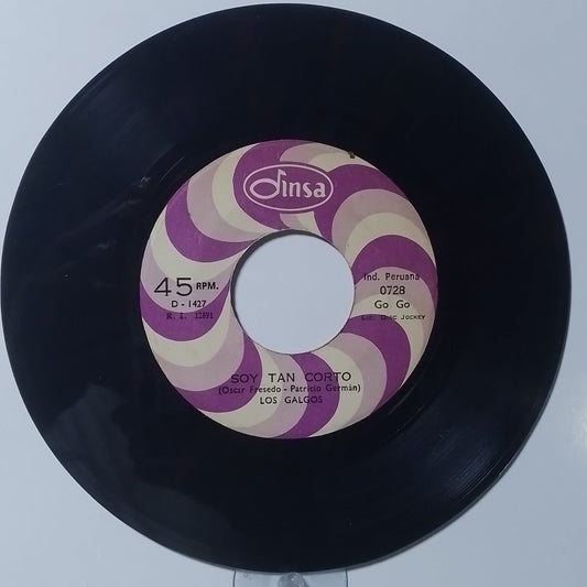 single 7" Los Galgos Eres un Bombon / Soy tan Corto made Peru 1960 rock latin