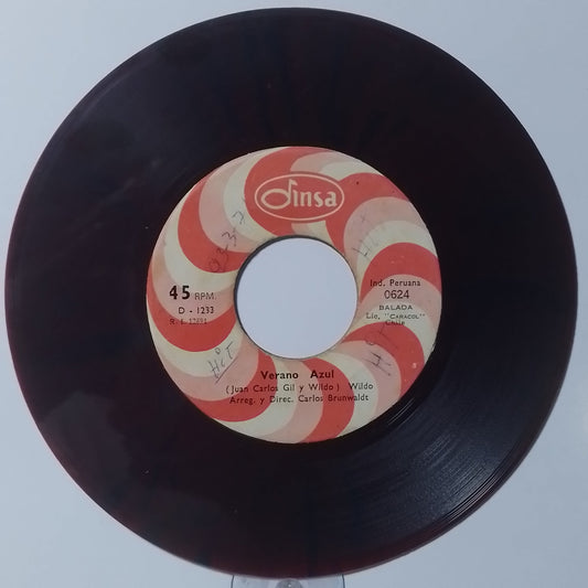 single 7" Wildo Verano Azul / En la Soledad made peru 1970 latin pop