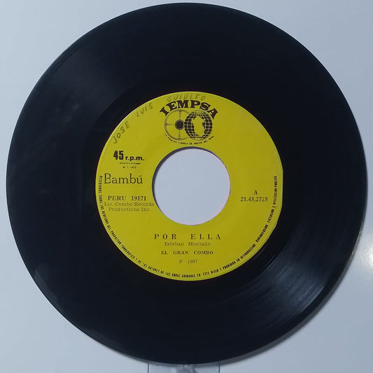 single 7" El Gran Combo de Puerto Rico Por Ella / Lirica Borinquena made peru 1986 salsa