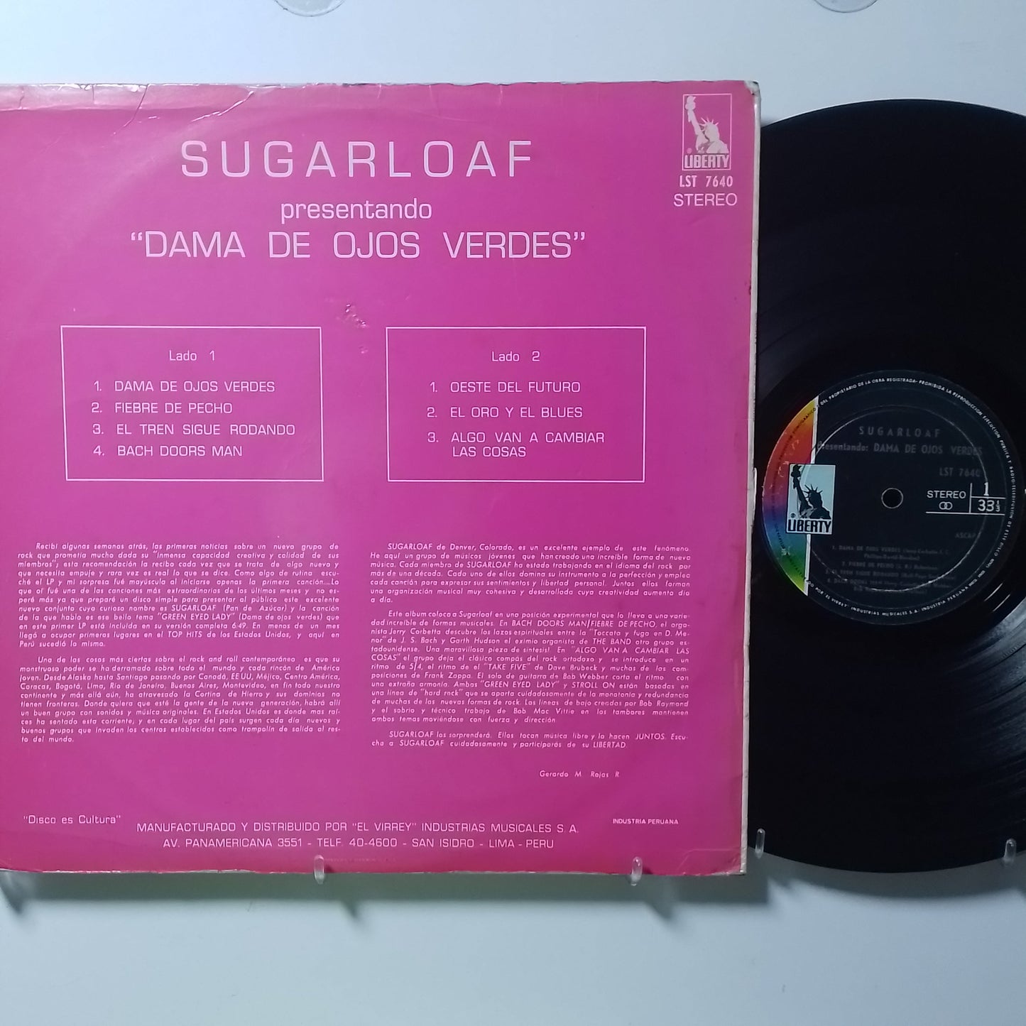 lp Sugarloaf Sugarloaf made peru 1970 rock