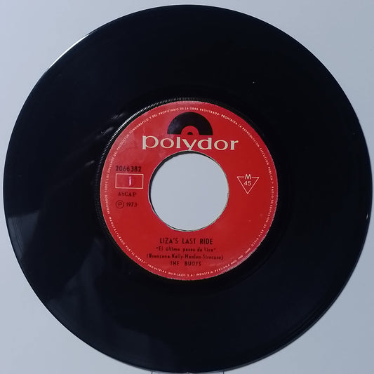 single 7" The Buoys Lizas Last Ride / Downtown Singer made peru 1973 pop rock