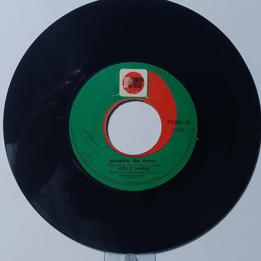 single 7" kelly marie prueba de amor / lider de estrellas made peru 1980 disco