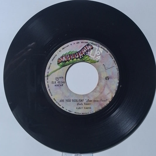 single 7" Carly Simon Attitude Dancing / Are You Ticklish made peru 1975 pop rock