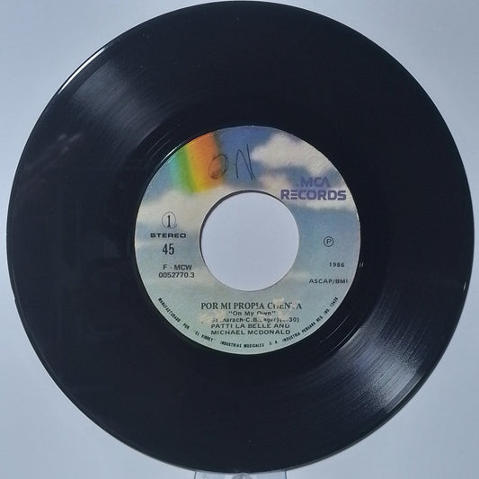 single 7" Patti LaBelle and Michael McDonald On My Own / Stir It Up made peru 1986 pop