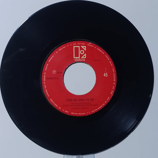 single 7" Carly Simon You Belong to Me / In a Small Moment made peru 1978 soft rock