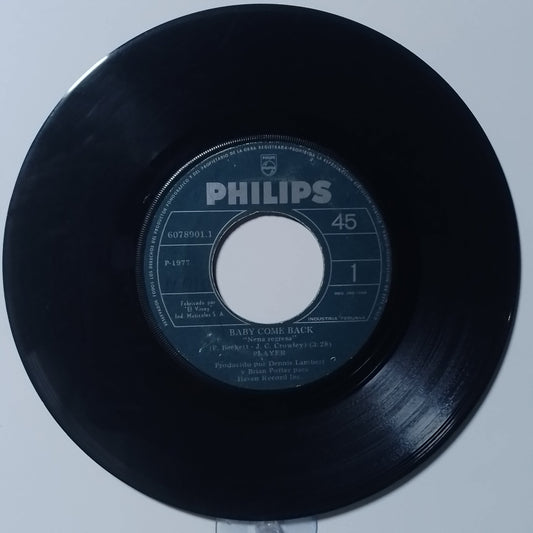 single 7" Player Baby Come Back / Love Is Where You Find It made peru 1977 soft rock