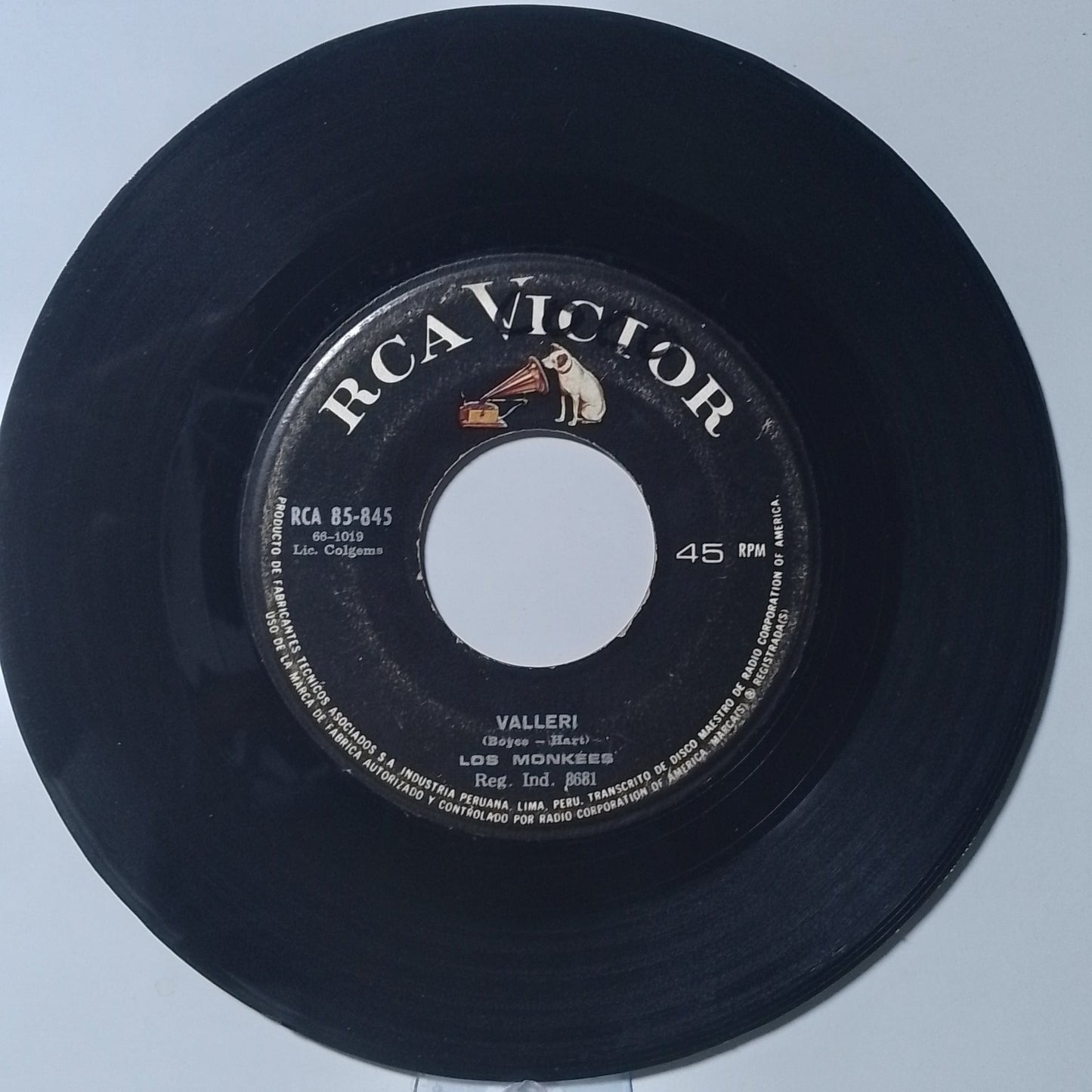 single 7" The Monkees Valleri / Tapioca Tundra made peru 1968 psicodelico rock