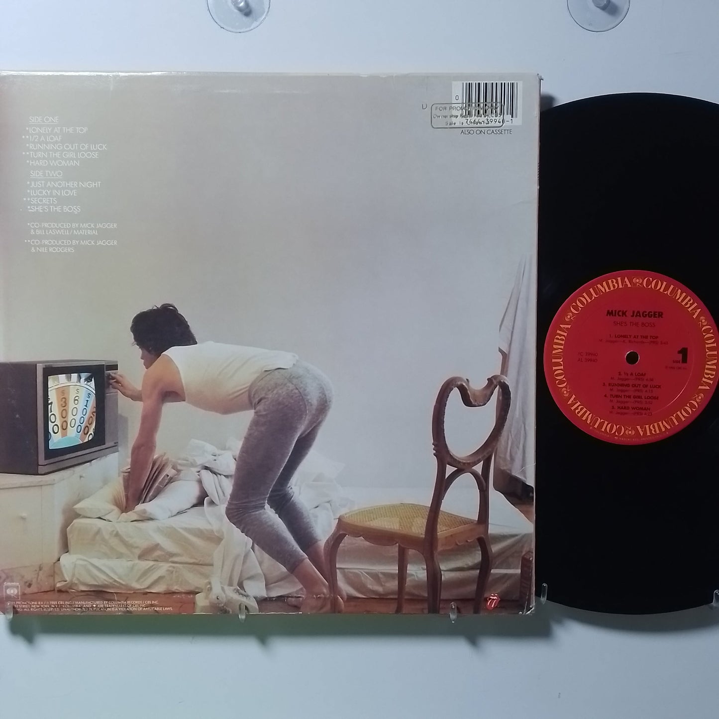 lp Mick Jagger She's The Boss made usa 1985 promocional con insert rock