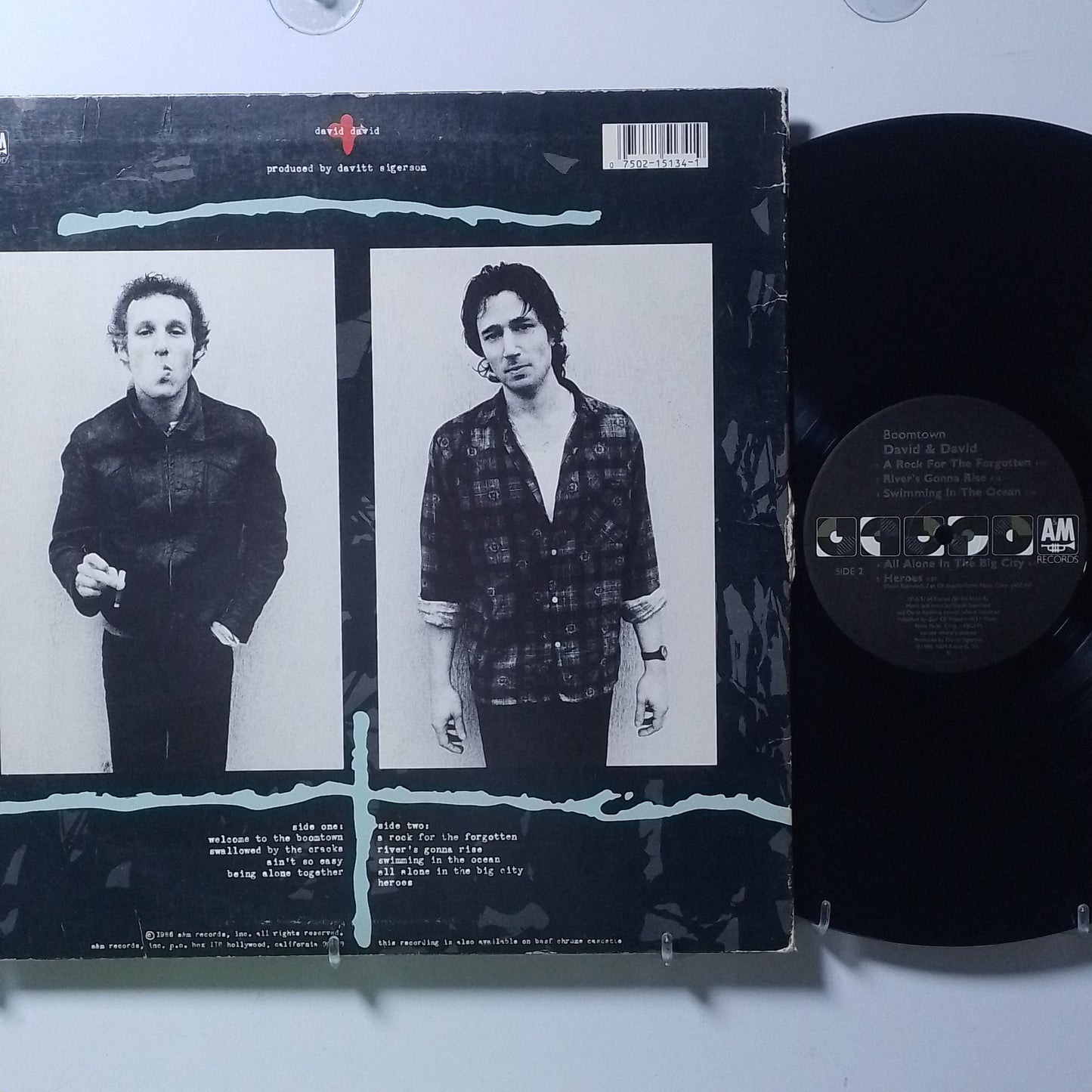 lp David + David Boomtown made usa 1986 pop rock