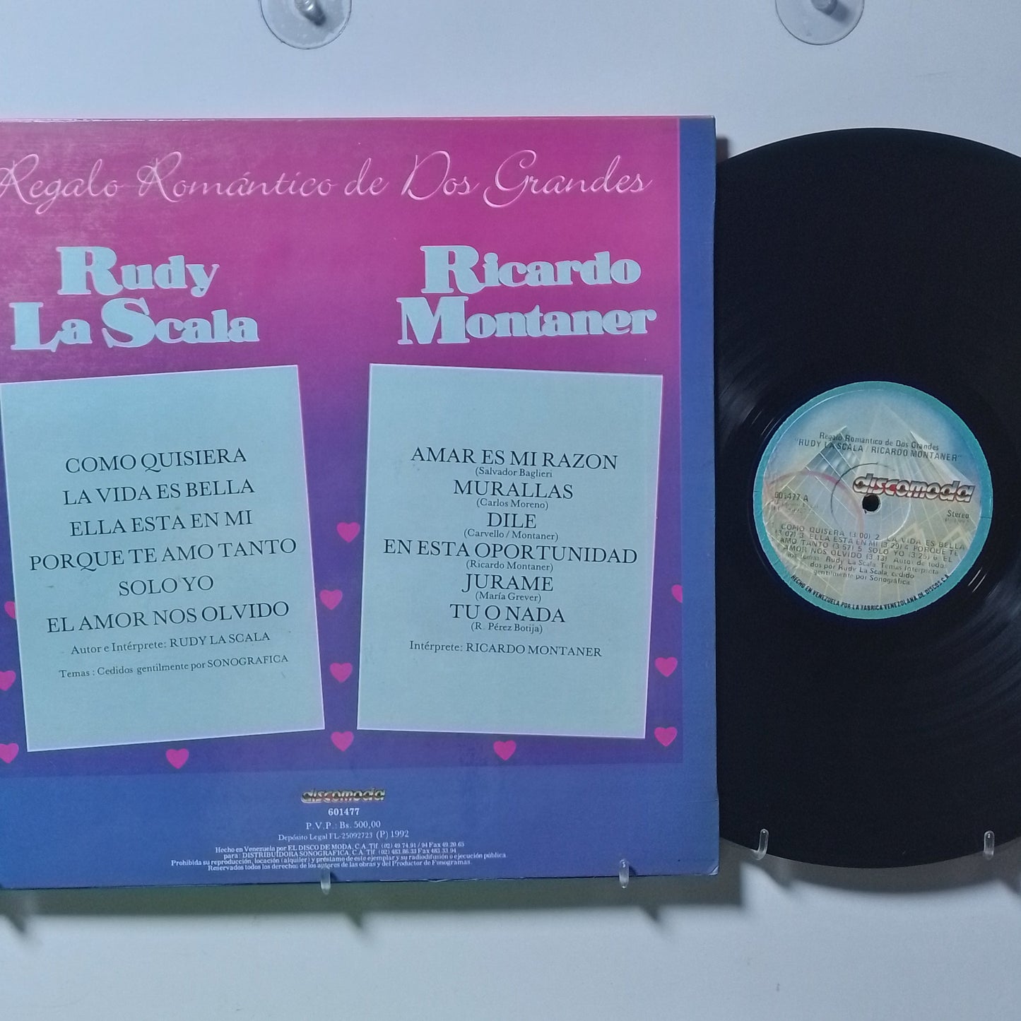 lp Rudy La Scala Ricardo Montaner Regalo Romantico De Dos Grandes made venezuela 1992 latin pop