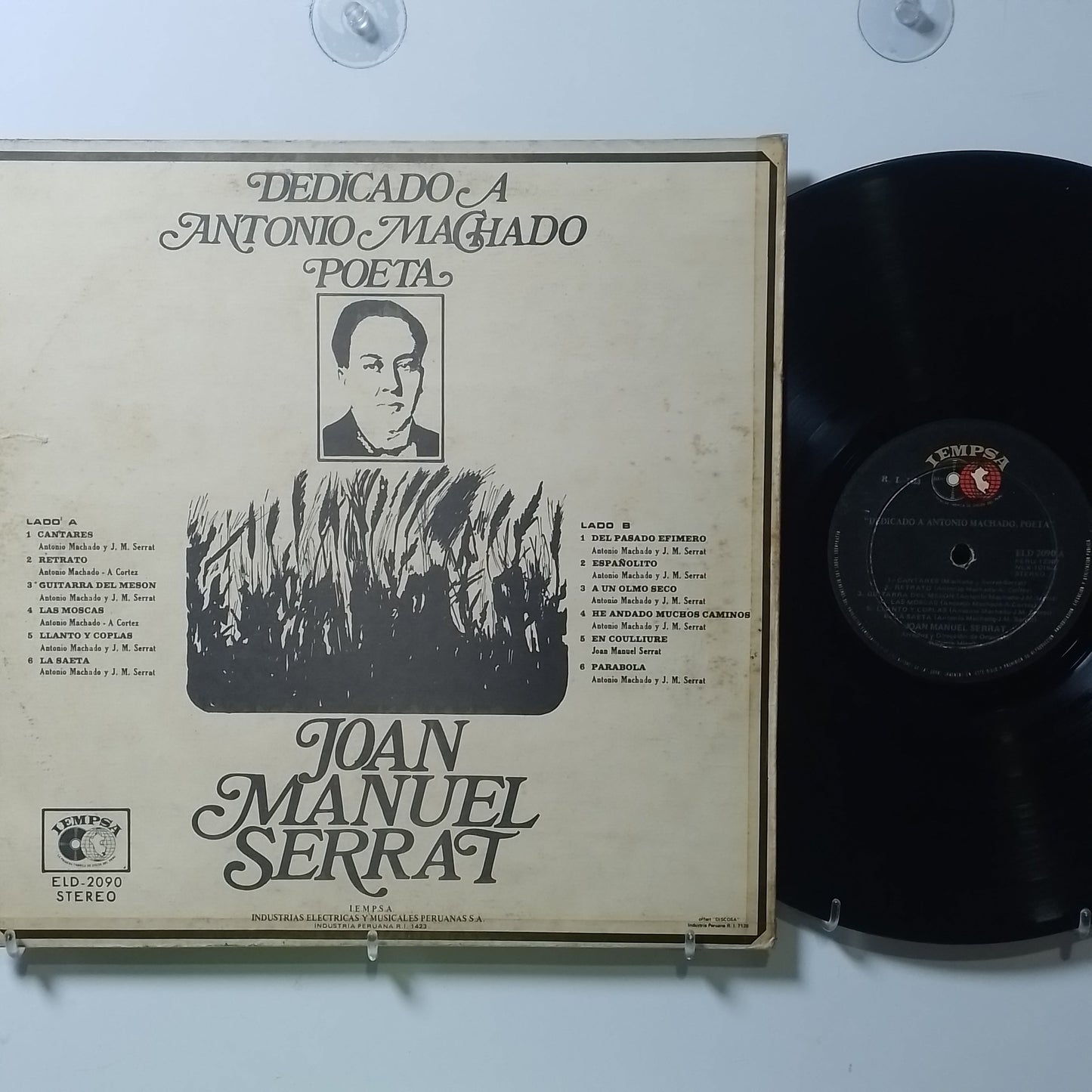 lp Joan Manuel Serrat Dedicado A Antonio Machado Poeta made peru 1971 latin balada