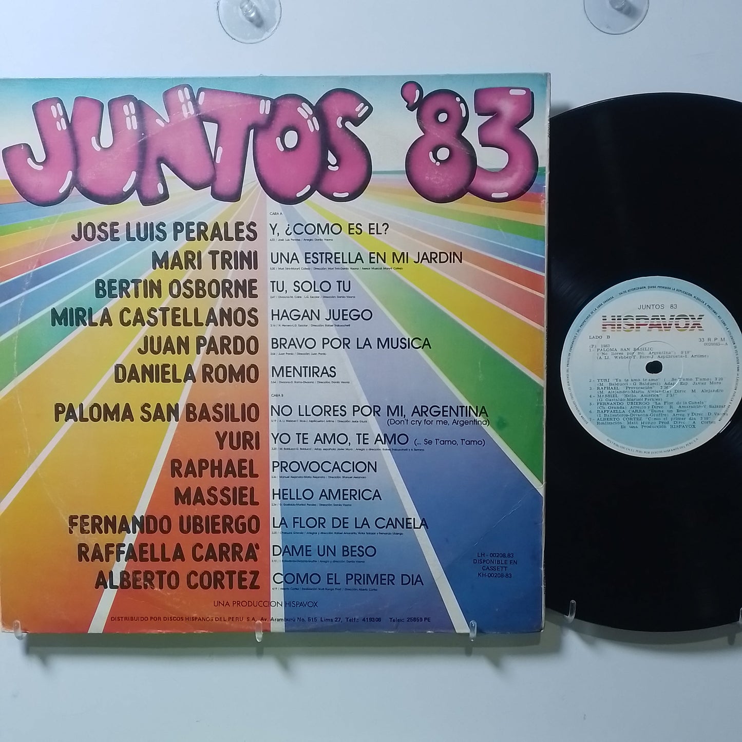 lp juntos 83 yuri daniela romo mari trini raphael made peru 1983 latin