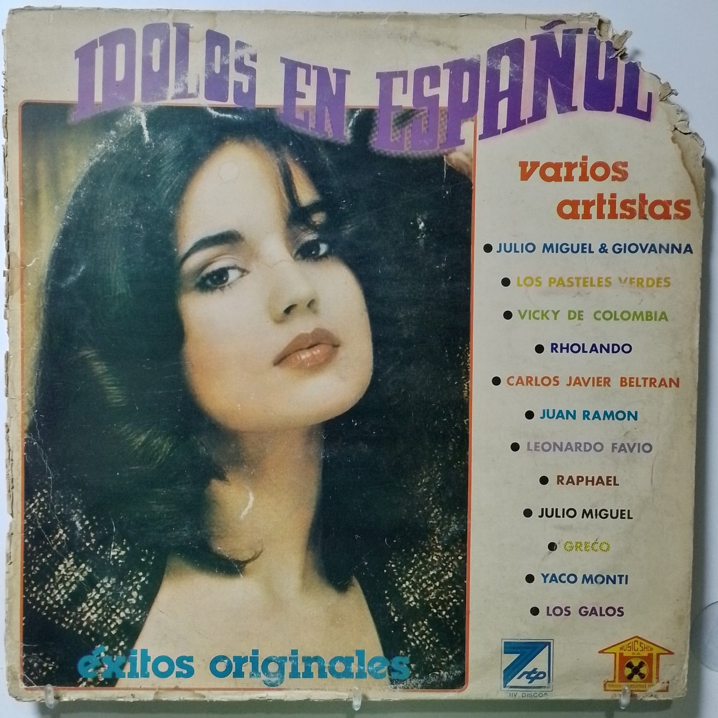 lp Idolos En Español Leonardo Favio Julio Miguel & Giovanna Los Pasteles Verdes varios made peru 1982 latin pop