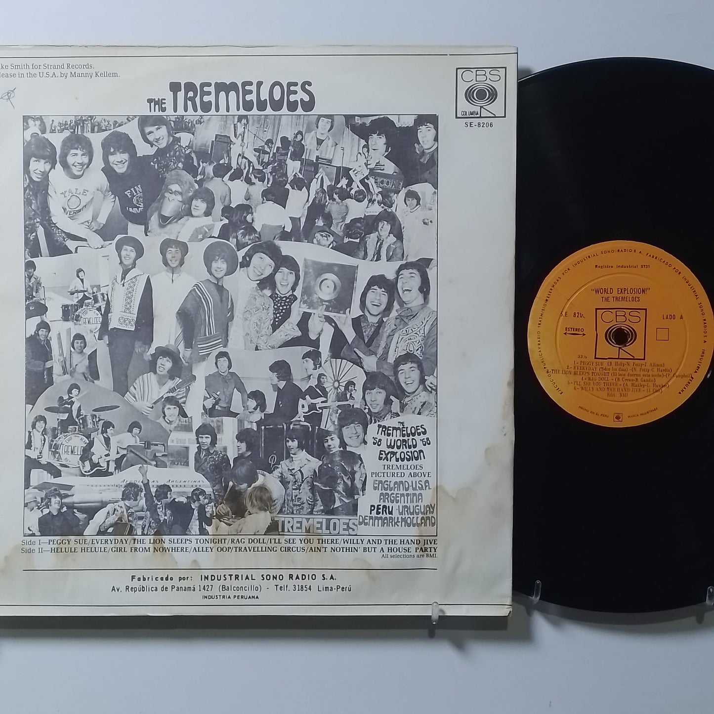lp The Tremeloes World Explosion made peru 1968 rock