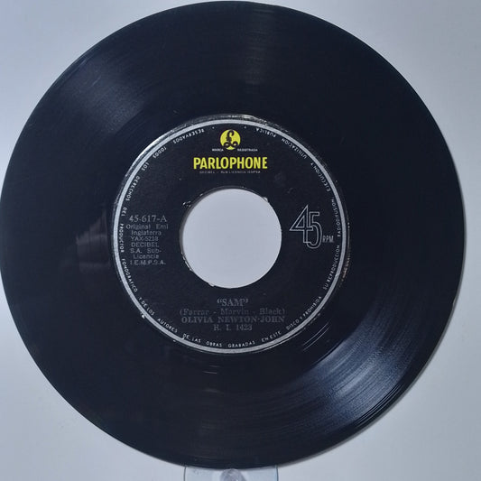single 7" Olivia Newton John Sam / Jolene made peru 1977 pop
