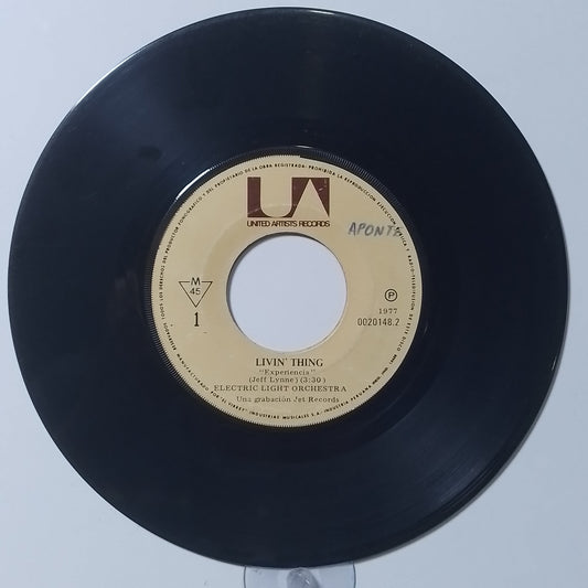 single 7" Electric Light Orchestra Livin Thing / Fire On High made peru 1976 rock