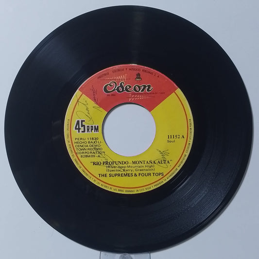 single 7" The Supremes & The Four Tops River Deep Mountain High / Together We Can Make Such Sweet Music made peru 1971 soul