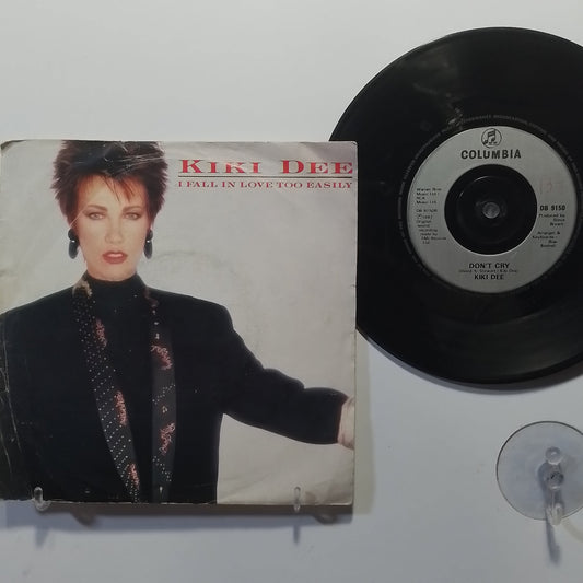 single 7" Kiki Dee I Fall In Love Too Easily / Don't Cry made inglaterra 1987 pop