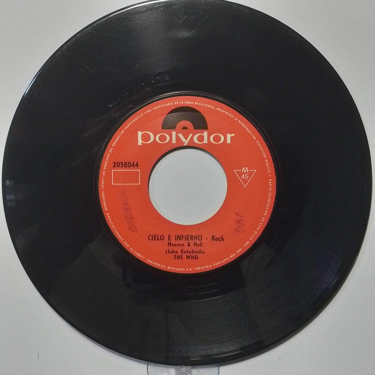 single 7" The Who Summertime Blues / Heaven made peru 1970 rock
