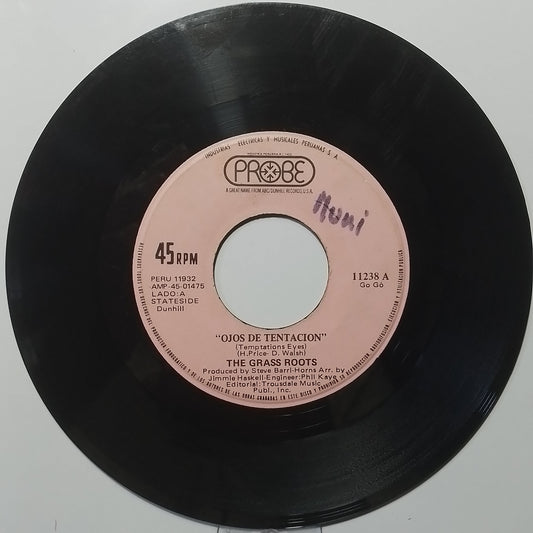 single 7" The Grass Roots Temptation Eyes / Keepin Me Down made peru 1971 pop rock