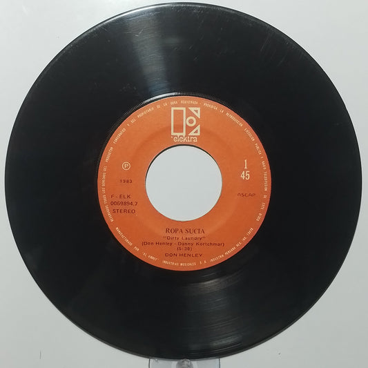 single 7" Don Henley Dirty Laundry / Lilah made peru 1982 rock