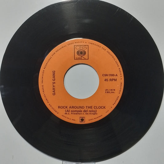 single 7" Garys Gang Rock Around The Clock / Midnight fever made peru 1980 disco