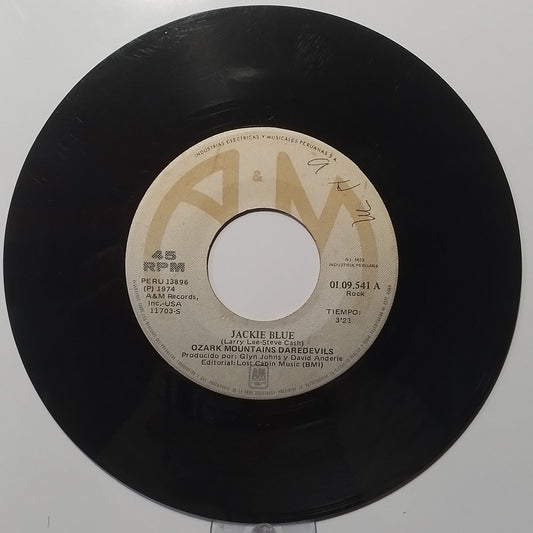 single 7" Ozark Mountain Daredevils Jackie Blue / Better Days made peru 1975 country rock