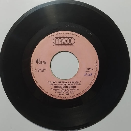 single 7" Three Dog Night Never Been To Spain / Peace Of Mind made peru 1971 rock